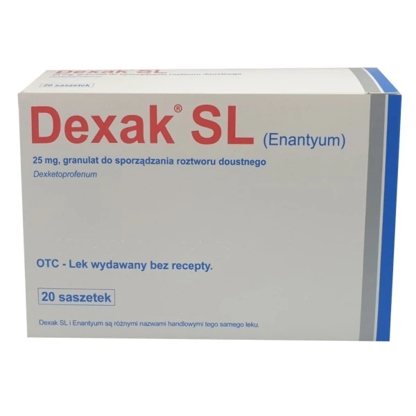 Dexak SL 25mg, granulat, 20 saszetek IR*