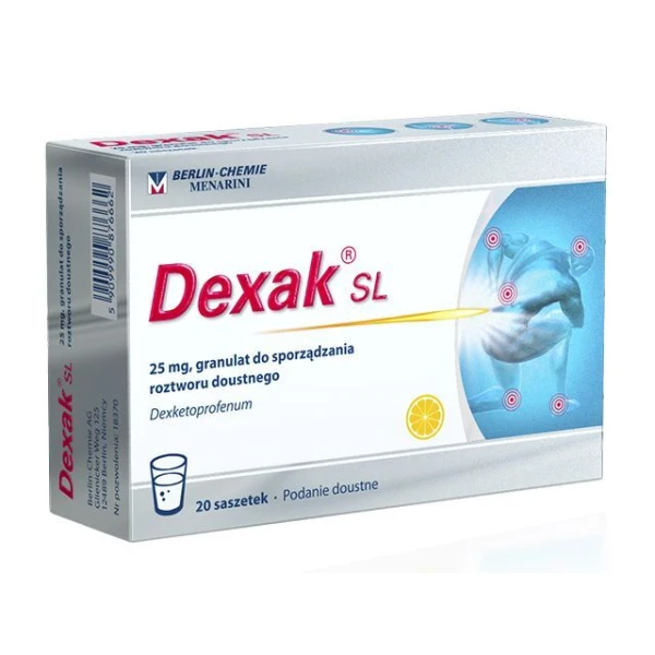 Dexak SL 25mg, granulat, 20 saszetek