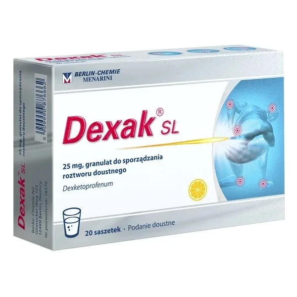 Dexak SL 25mg, granulat, 20 saszetek