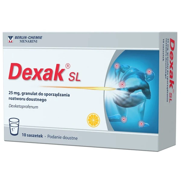 Dexak SL 25mg, granulat, 10 saszetek