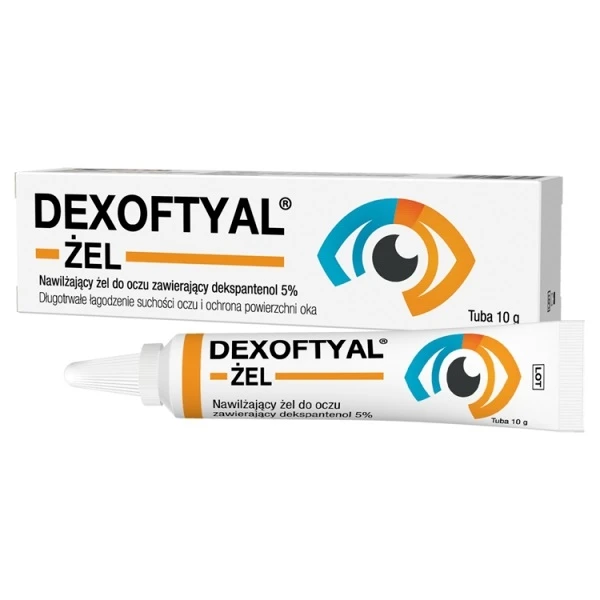 Dexoftyal, nawilżający żel do oczu, 10g