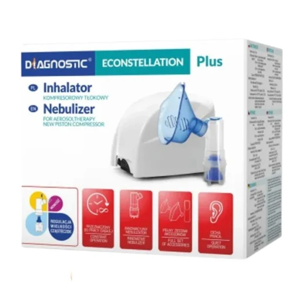 Diagnostic Econstellation Plus, inhalator kompresorowy, tłokowy, 1 sztuka