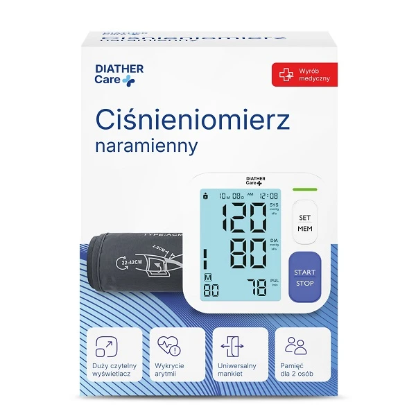 Diather, ciśnieniomierz naramienny, 1 sztuka