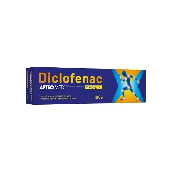 Diclofenac  10mg/g, Apteo Med, żel, 100g