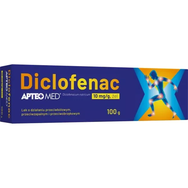 Diclofenac  10mg/g, Apteo Med, żel, 100g