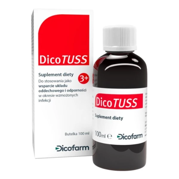 DicoTuss, wsparcie układu oddechowego i odporności, po 3 roku życia, syrop, 100ml