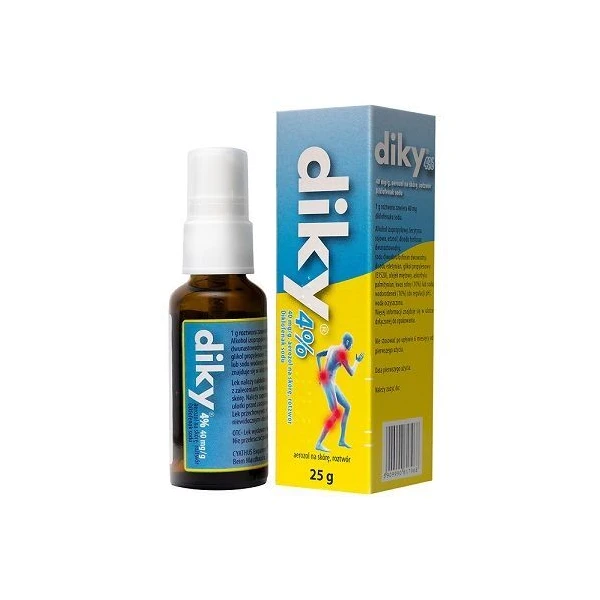 Diky 4% (40mg/g), aerozol na skórę, 25g