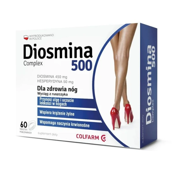 Diosmina 500 Complex, 60 tabletek