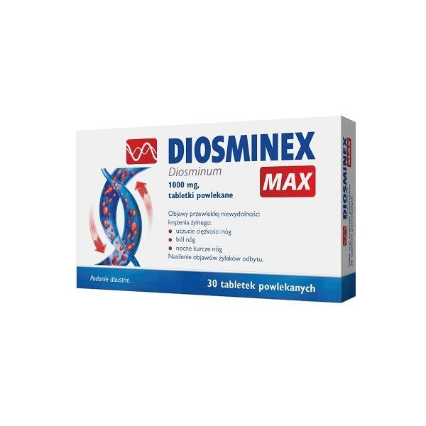 Diosminex Max 1000mg, 30 tabletek
