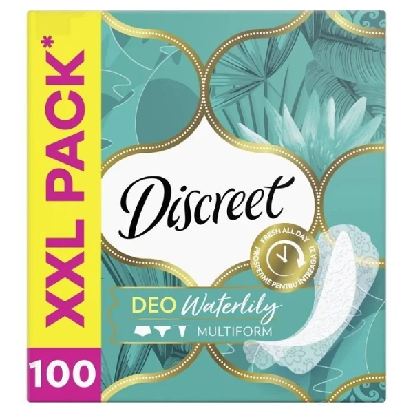 Discreet Multiform, wkładki higieniczne, Deo Waterlily, 100 sztuk