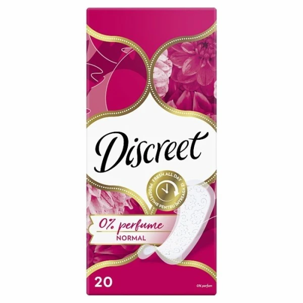 Discreet Normal, wkładki higieniczne, No perfume, 20 sztuk