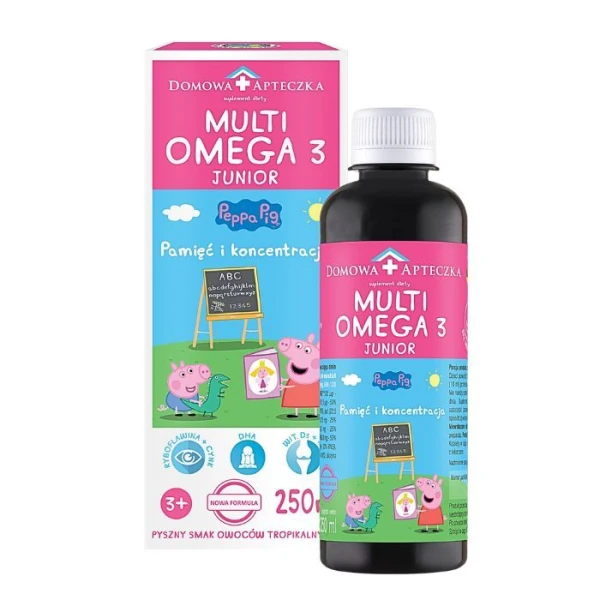 Domowa Apteczka, MultiOmega 3 Junior, płyn o smaku owoców tropikalnych, 250ml