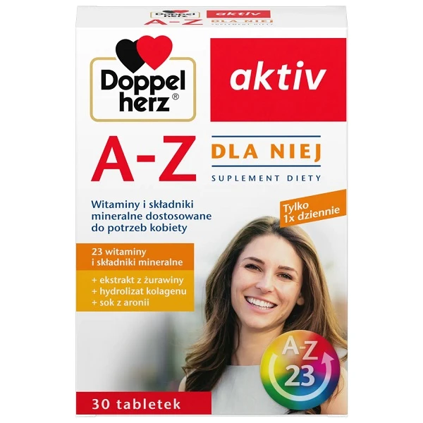 Doppelherz Aktiv, A-Z Dla Niej, 30 tabletek