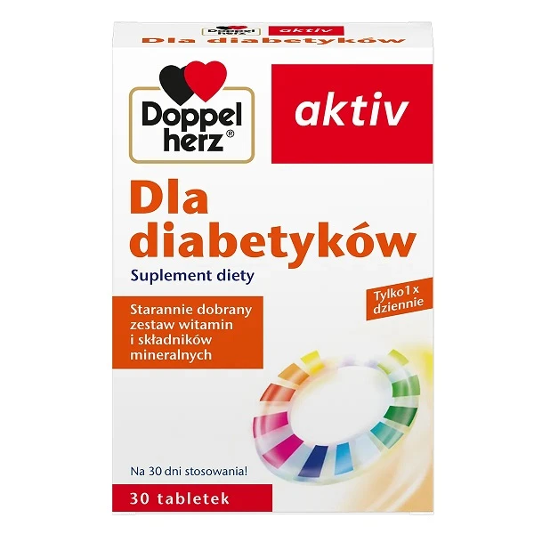 Doppelherz Aktiv, Dla diabetyków, 30 tabletek