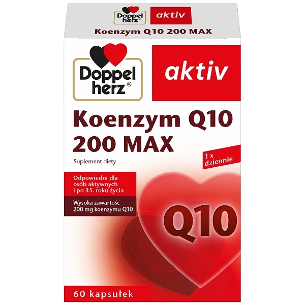Doppelherz Aktiv, Koenzym Q10 200 Max, 60 kapsułek