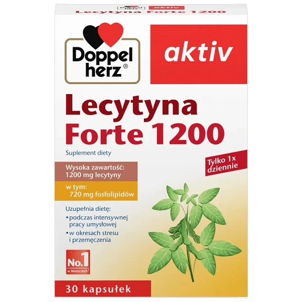 Doppelherz Aktiv, Lecytyna Forte 1200, 30 kapsułek