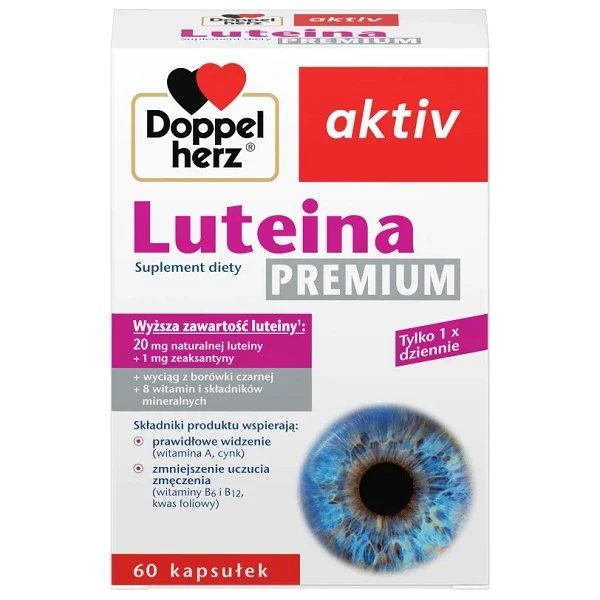 Doppelherz Aktiv, Luteina Premium, 60 kapsułek