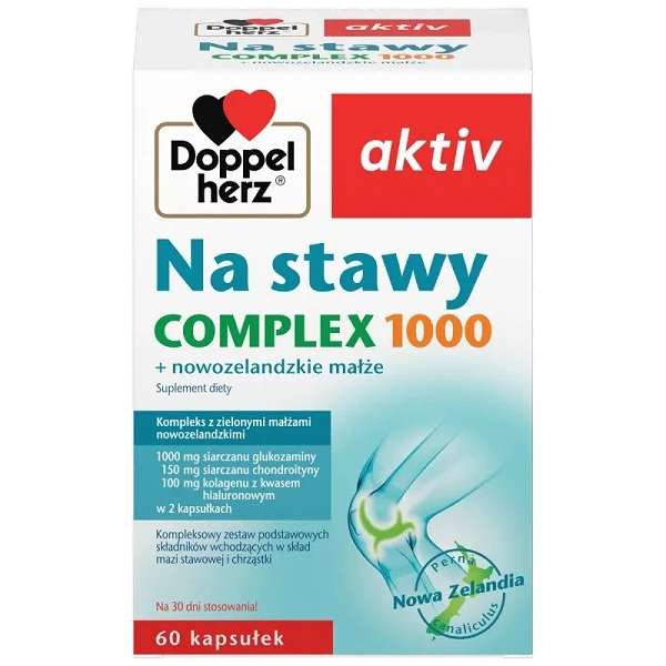 Doppelherz Aktiv, Na stawy Complex + nowozelandzkie małże, 60 kapsułek