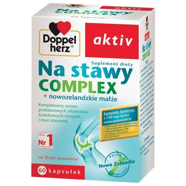 Doppelherz Aktiv, Na stawy Complex + nowozelandzkie małże, 60 kapsułek
