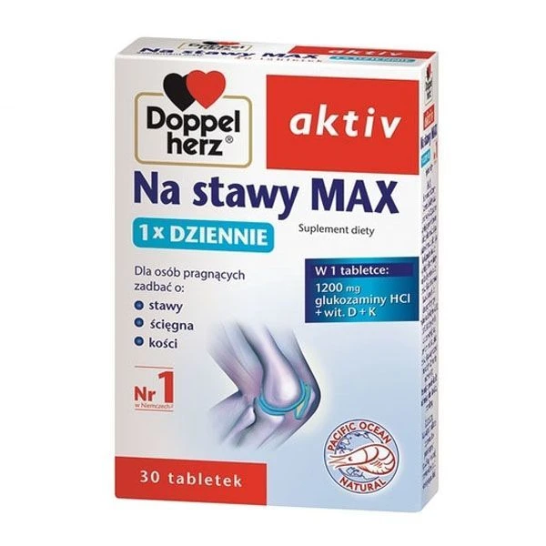 Doppelherz Aktiv, Na stawy Max 1 x dziennie, 30 tabletek