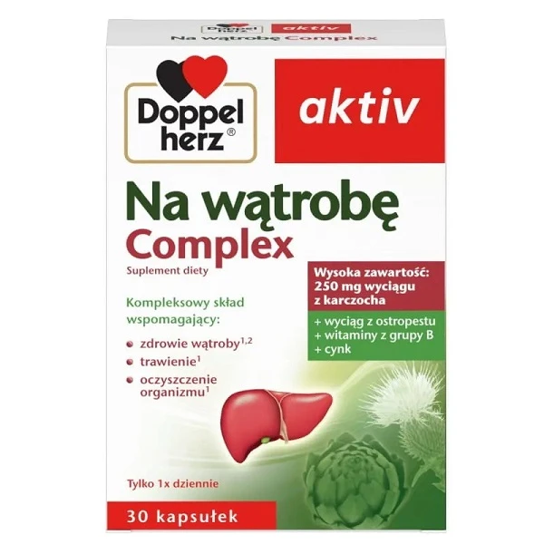 Doppelherz Aktiv, Na wątrobę Complex, 30 kapsułek
