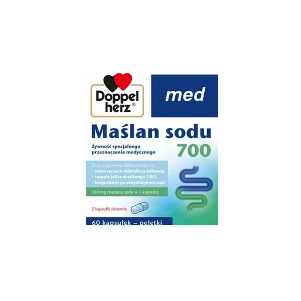 Doppelherz Med, Maślan Sodu 700, 60 kapsułek