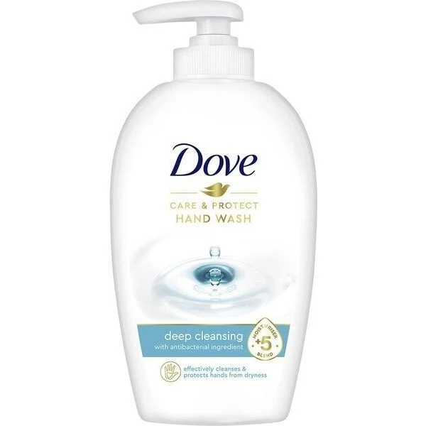 Dove Care & Protect Deap Cleansing, pielęgnacyjne mydło w płynie ze składnikiem antybakteryjnym, 250ml