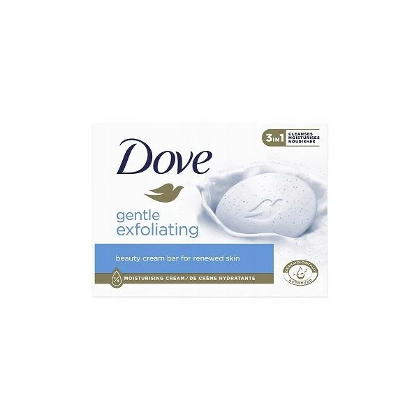 Dove Gentle Exfoliating, kremowa kostka myjąca, 90g