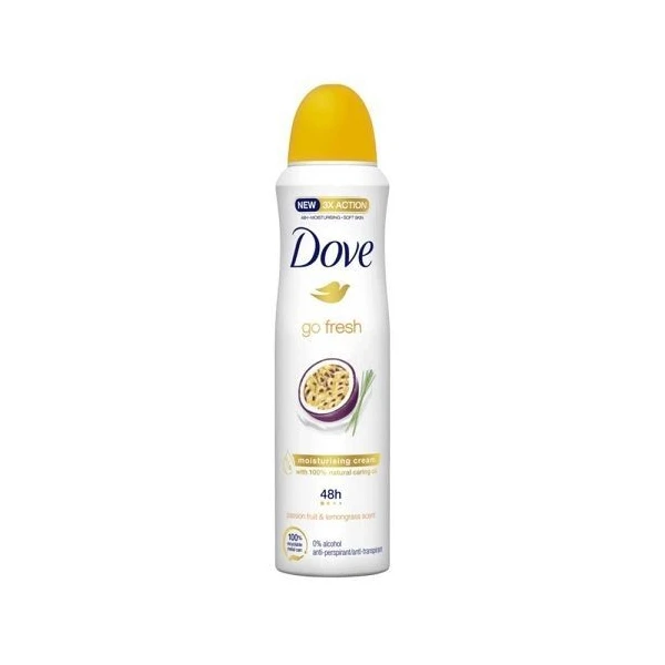 Dove Dove Go Fresh, antyperspirant w sprayu, marakuja i trawa cytrynowa, 150ml — Inhaltsstoffe und Bewertung