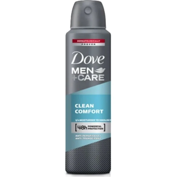 Dove Men+ Care, Clean Comfort, antyperspirant w sprayu, 150ml