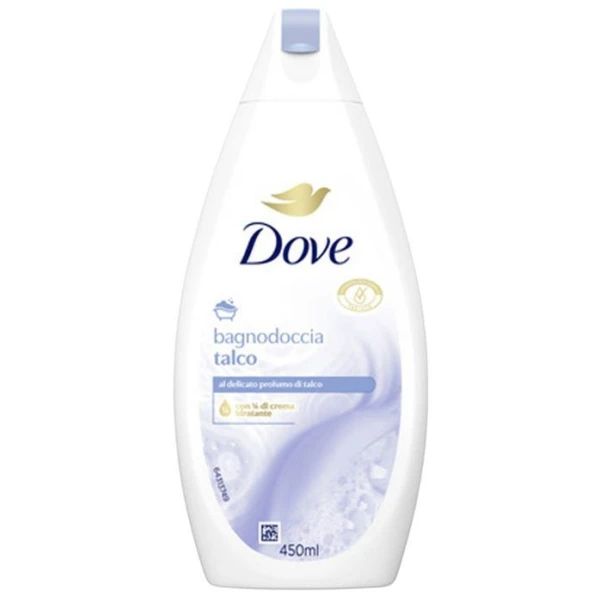 Dove, żel pod prysznic i do kąpieli, o delikatnym zapachu talku, 450ml