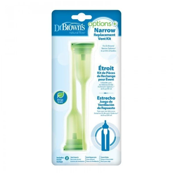 Dr Brown's Options+, części do butelek antykolkowych standard 250ml, 2 sztuki
