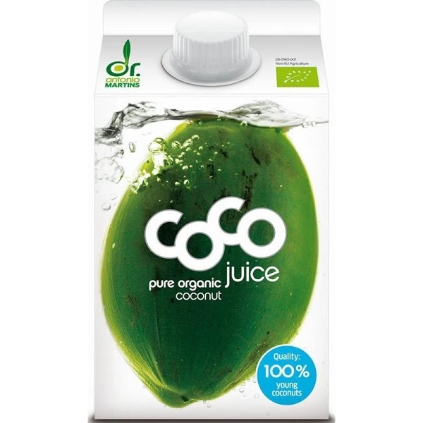 Dr Antonio Martins, woda kokosowa naturalna, 500ml