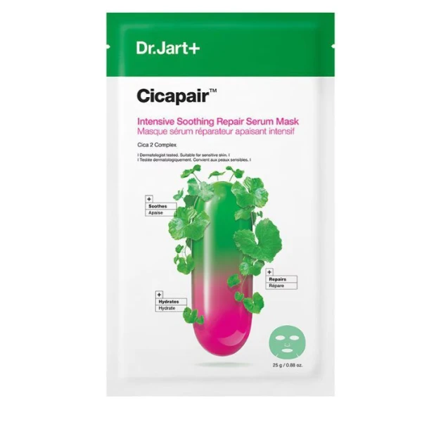 Dr.Jart+, Cicapair, intensywnie kojąca maseczka z wąkrotką azjatycką , 1 sztuka