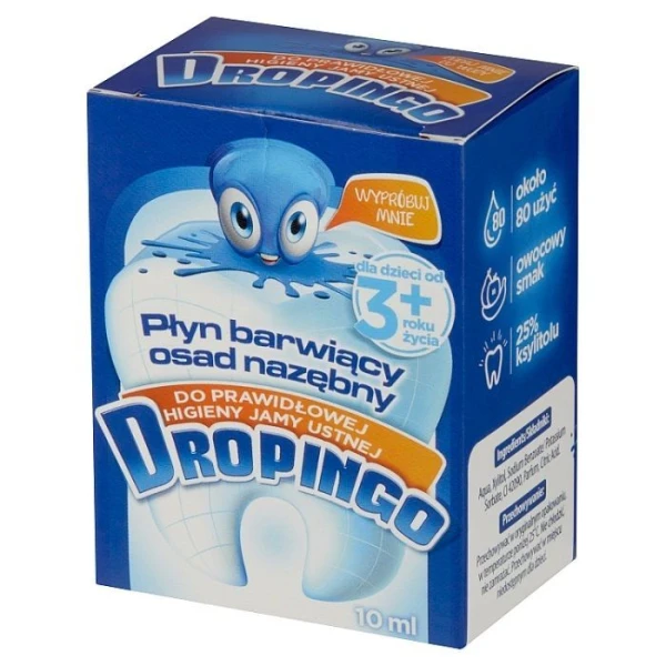 Dropingo, płyn barwiący osad nazębny, od 3 roku życia, 10ml