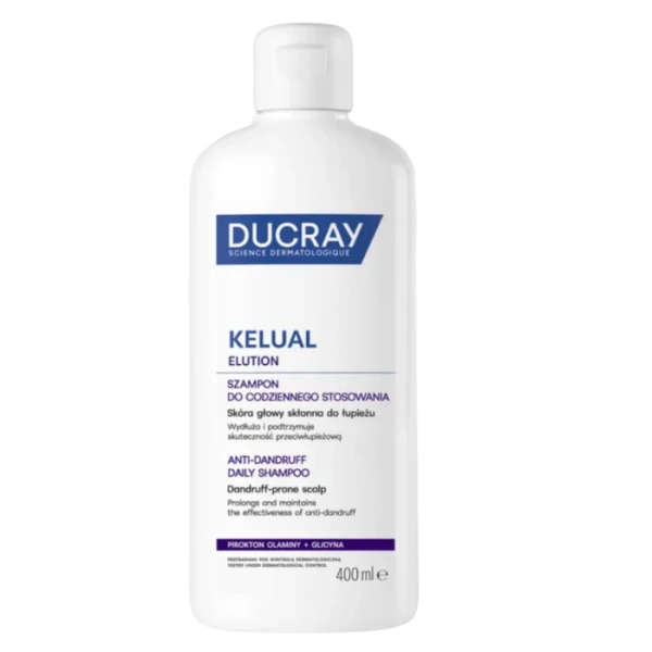 Ducray Elution, szampon do codziennego stosowania, skóra skłonna do łupieżu, 400ml
