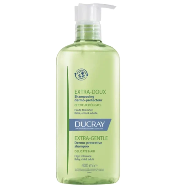 Ducray Extra Doux, ochronny szampon dermatologiczny, pompka, 400ml
