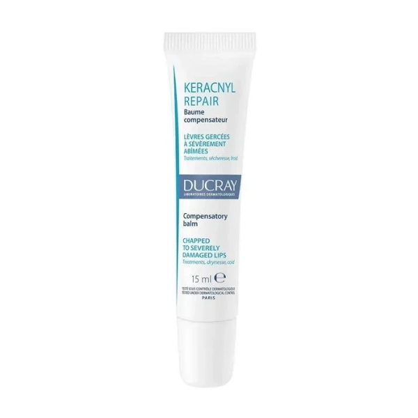 Ducray Keracnyl Repair, regenerujący balsam do ust, 15ml