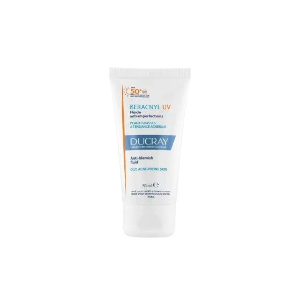 Ducray Keracnyl UV, fluid przeciw niedoskonałościom SPF 50+, 50ml