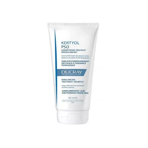 Ducray Kertyol PSO, szampon normalizujący, pielęgnacja skóry skłonnej do łuszczycy, 125ml