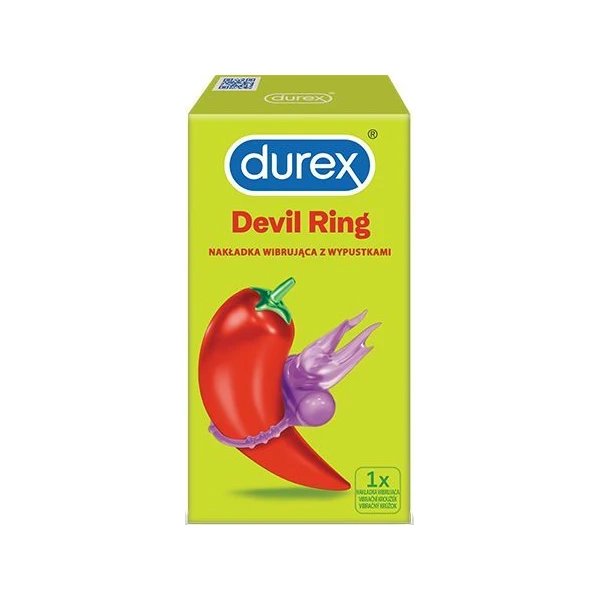 Durex Devil Ring, nakładka wibrująca z wypustkami, 1 sztuka