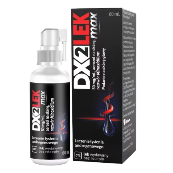 DX2 Lek Max 50mg/ml, aerozol na skórę, 60ml