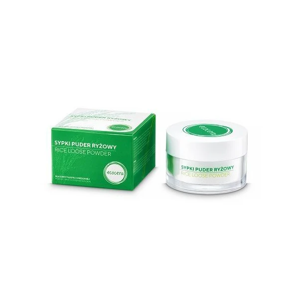 EcoCera, puder sypki, ryżowy, cera mieszana, 15g