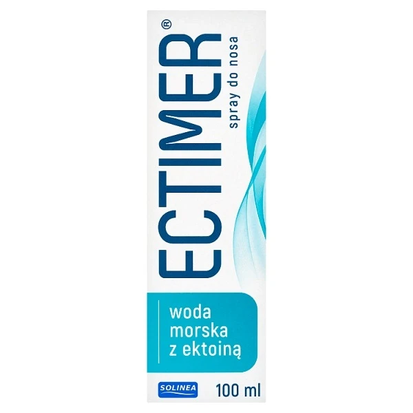 Ectimer, woda morska z ektoiną, spray do nosa, po 1 miesiącu życia, 100ml