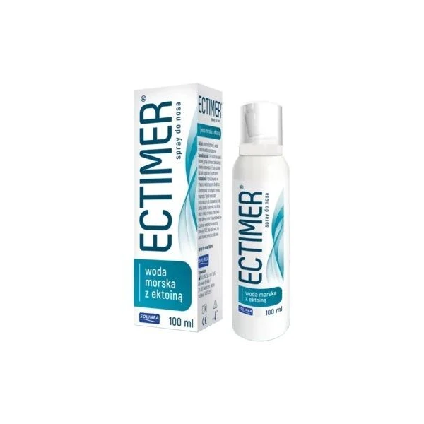 Ectimer, woda morska z ektoiną, spray do nosa, po 1 miesiącu życia, 100ml