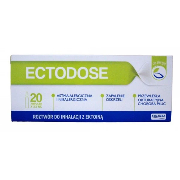 [DATA - 2026-11-30] Ectodose, roztwór do inhalacji z ektoiną, 20 ampułek po 2,5ml