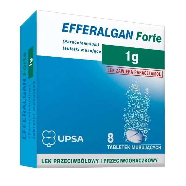Efferalgan Forte 1000mg, 8 tabletek musujących