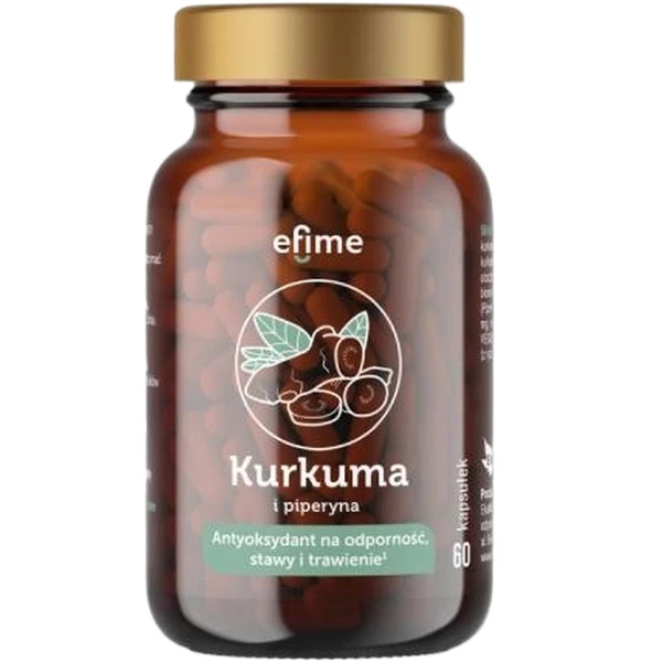 Efime Kurkuma i piperyna, 60 kapsułek