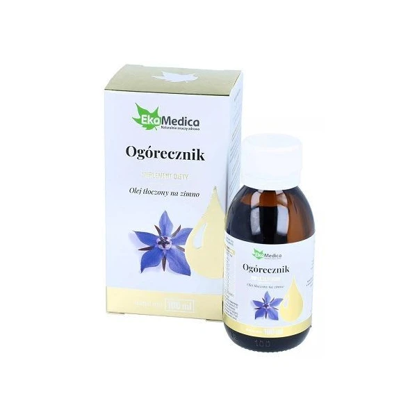 EkaMedica, ogórecznik, olej tłoczony na zimno, 100ml