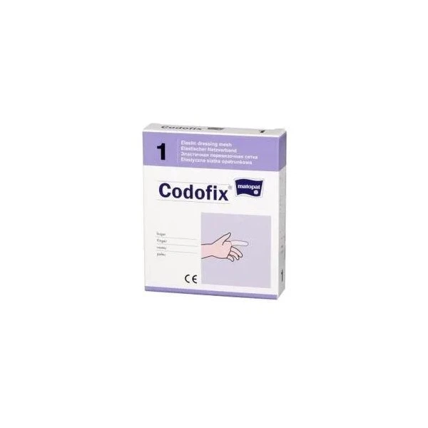 Elastyczna siatka opatrunkowa, Matopat Codofix 1, niejałowa, palec, szerokość maksymalna 1,5cm, 1 sztuka